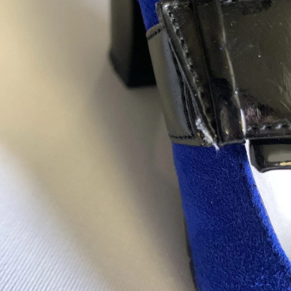 Mary Jane heels in Colbalt blue “ First” heels - Picture 8 of 9